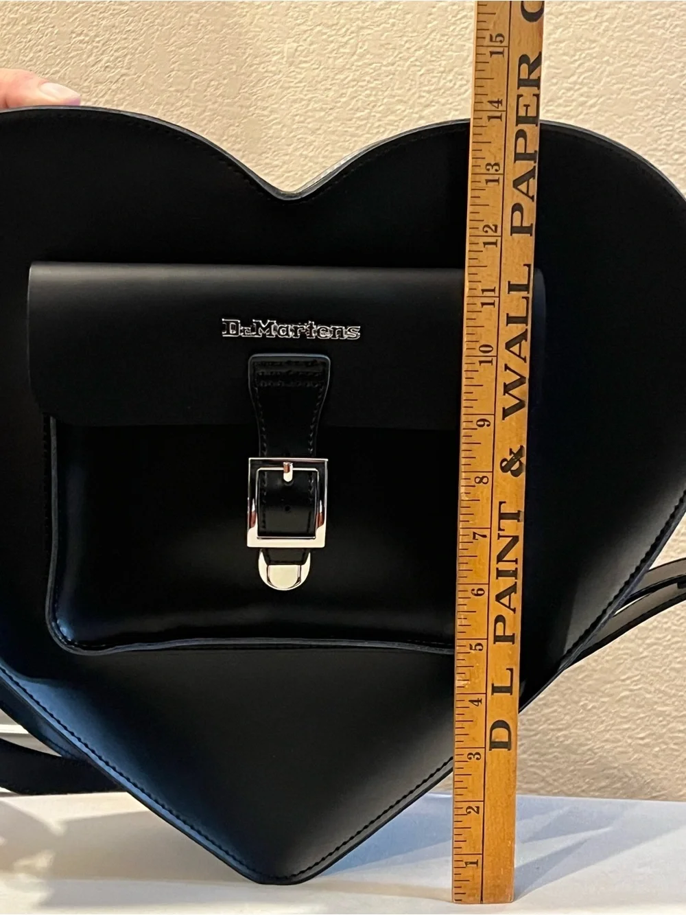 Dr. Martens Large Heart Backpack Crossbody Black